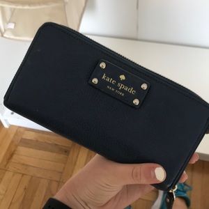 Kate spade navy blue wallet